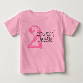 Cowgirl Customizable 2. Geburtstagshirt Baby T-shirt