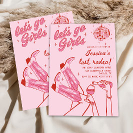 Cowgirl Disco Bachelorette Einladung