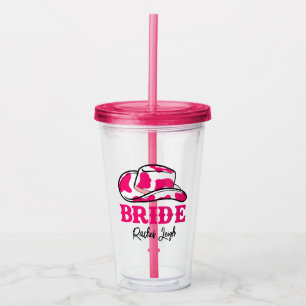 Cowgirl Disco Last Rodeo Bachelorette Acrylic Tumb Acryltrinkbecher