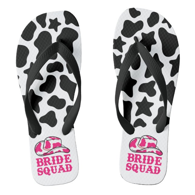 Cowgirl Disco Last Rodeo Bachelorette Flip Flops (Fußbett)