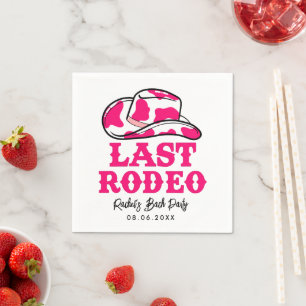 Cowgirl Disco Letztes Rodeo Junggesellinnenabschie Serviette