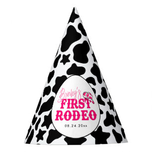 Cowgirl Disco Rosa Erstes Rodeo Partyhütchen