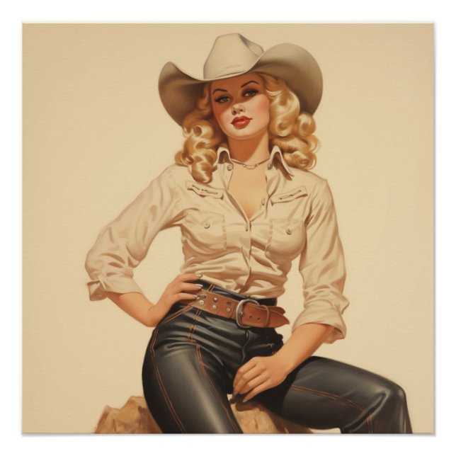 Cowgirl Elegance Chronicles: Wild West Whispers Poster (Vorderseite)