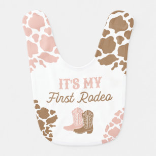 Cowgirl First Rodeo Geburtstagsparty Babylätzchen