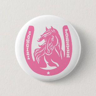 Cowgirl-Forever-Tasten Button