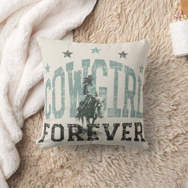 Cowgirl Forever Western Trendy Kissen (Decke)
