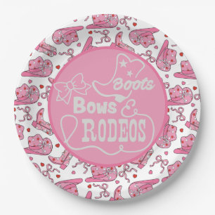 Cowgirl-Geburtstag Pappteller