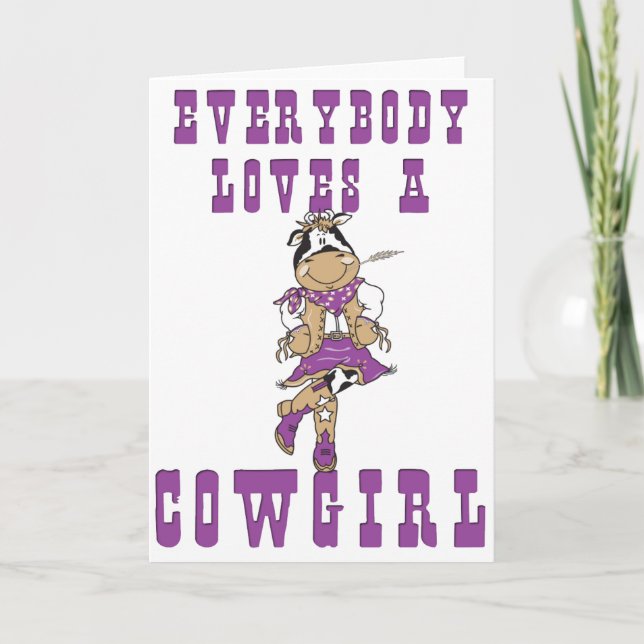 CowGirl-Geschenke Karte (Vorderseite)