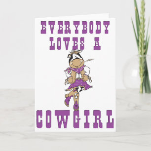 CowGirl-Geschenke Karte