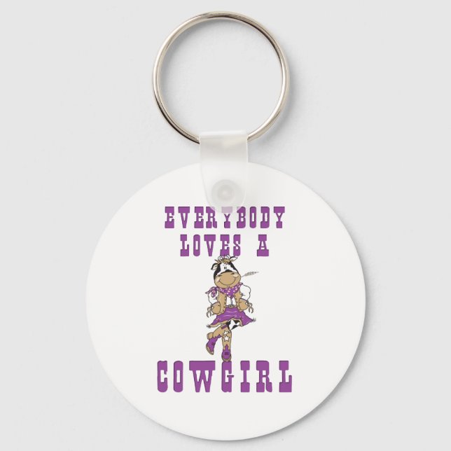 CowGirl-Geschenke Schlüsselanhänger (Vorderseite)