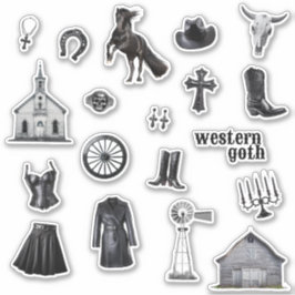 Cowgirl Goth | Stickers Western Goth Journal