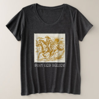 Cowgirl Große Größe T-Shirt