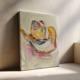 Cowgirl Hat Wall Art Canvas Leinwanddruck