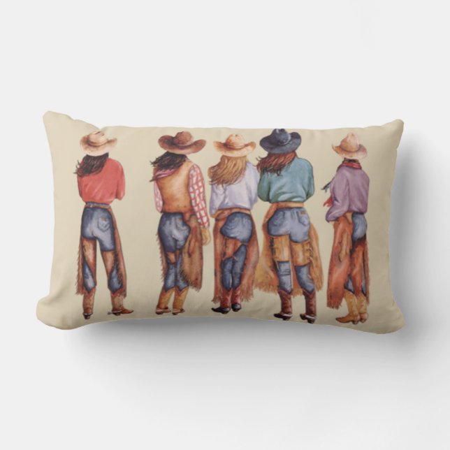 Cowgirl-Hintern Lendenkissen (Vorderseite)