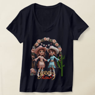 Cowgirl-Hochzeitsfeier – Western-Ästhetik für T-Shirt