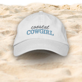 Cowgirl Junggeselinnen-Abschied an der Küste Gefal Bestickte Baseballkappe