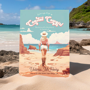 Cowgirl-Junggeselinnen-Abschied Einladung