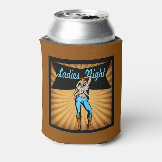 Cowgirl Ladys Night Dosenkühler (Kanne Rückseite)