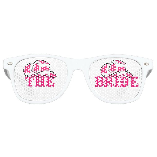Cowgirl Last Rodeo Bride Partybrille (Vorderseite)