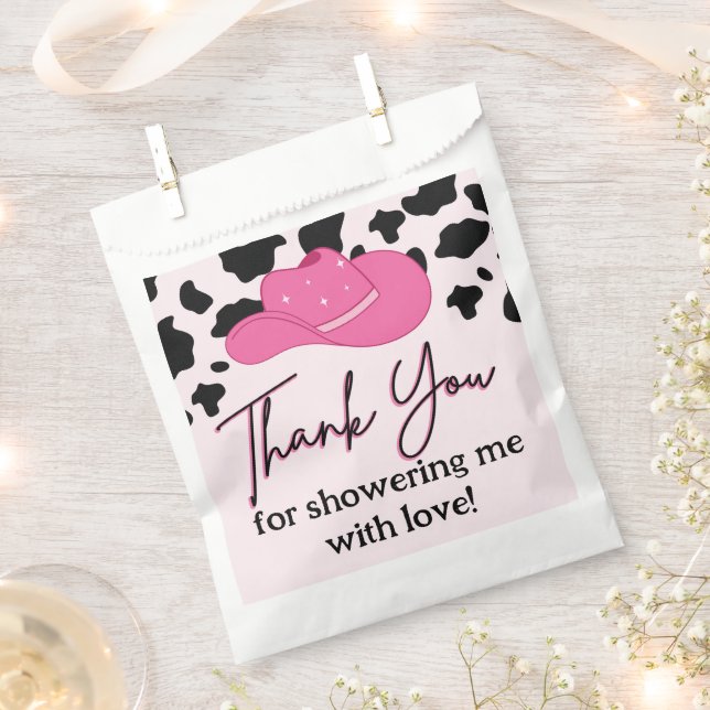 Cowgirl Last Rodeo Custom Vielen Dank für Ihre Unt Geschenktütchen (Ausgeschnitten)