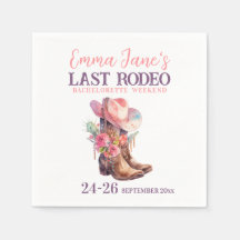 Cowgirl Last Rodeo Pink Bachelorette
