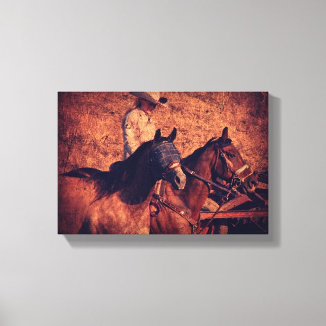 Cowgirl Leinwanddruck (Vorderseite)