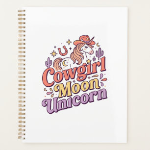 Cowgirl Licorne Lune Licorne Marchandise Fantaisis