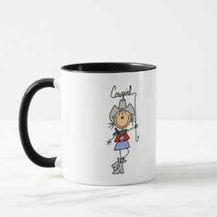 Cowgirl mit Lasso T-Shirts und Geschenke Tasse