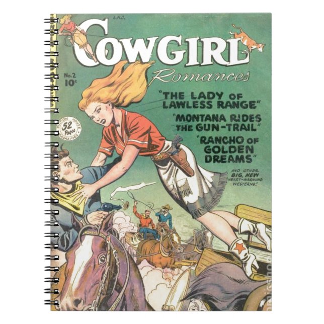 Cowgirl Notizblock (Vorderseite)