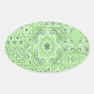 Cowgirl-Paisleybandana-Limone Aufkleber
