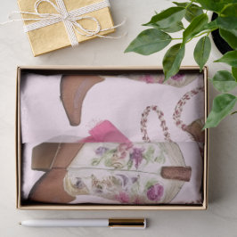 cowgirl pattern style seidenpapier