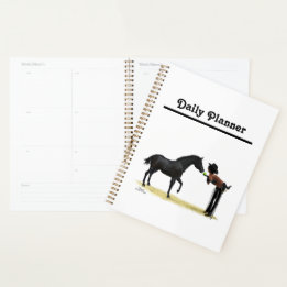 Cowgirl Pinup mit Pferdeplaner Planer