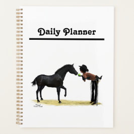 Cowgirl Pinup mit Pferdeplaner Planer