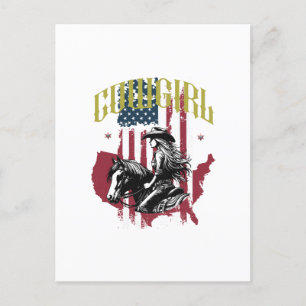 COWGIRL POSTKARTE