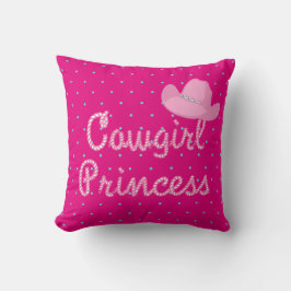 Cowgirl Princess besticht mit rosa Cowgirl Hut Kissen