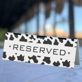 Cowgirl Print Country Cowgirl Event Party reservie Tischaufsteller