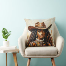 Cowgirl Resilience Throw Kissen