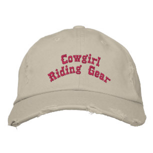 Cowgirl Riding Gear Bestickte Baseballkappe