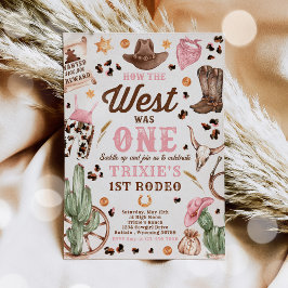 Cowgirl Rodeo 1. Geburtstag Wie der Westen ein Einladung