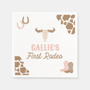 Cowgirl Rodeo Birthday Party Serviette