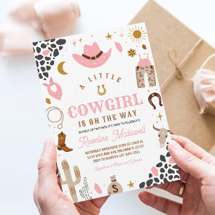 Cowgirl Rodeo Girl Southwestern Ranch Baby Dusche Einladung