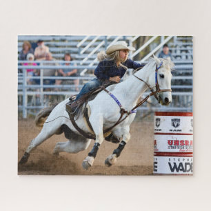 Cowgirl Rodeo Horse Barrel Western Sports