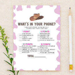 Cowgirl Rodeo in Ihrem Handy Baby Dusche Spiel Briefpapier