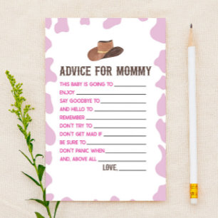 Cowgirl Rodeo Ratgeber Kinderspielaktivitäten Briefpapier