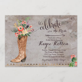 Cowgirl Rustic Bridal Dusche Einladung