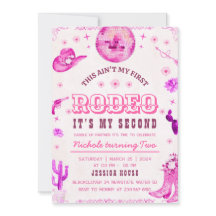Cowgirl Second Rodeo Party Einladung