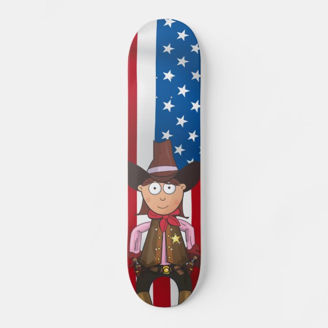 Cowgirl Skateboard (Vorderseite)