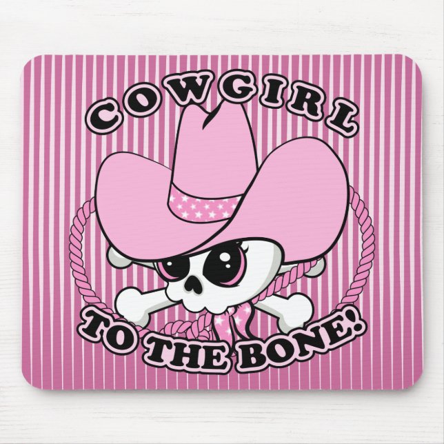 Cowgirl Skull Mousepad (Vorne)