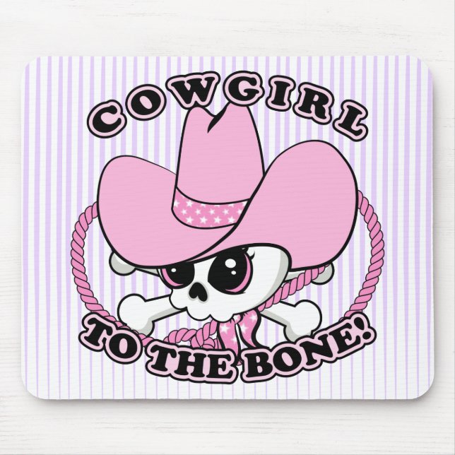 Cowgirl Skull Mousepad (Vorne)