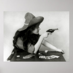 Cowgirl-Spieler: 1912 Poster